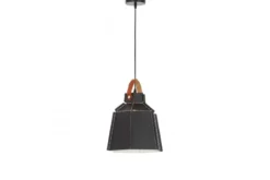 LAMPADA DA SOFFITTO A SOSPENSIONE NERA MONA W1
