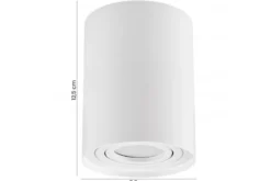 LAMPADA DA SOFFITTO CONE W1 IN METALLO BIANCO