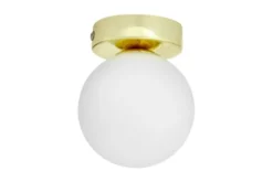 Lampada da soffitto con sfera e struttura oro MARSIADA W1