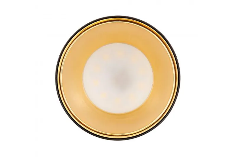 Lampada da soffitto in metallo nero oro TINA W1
