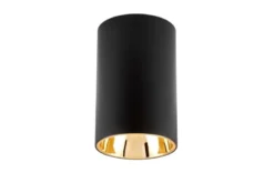 Lampada da soffitto in metallo nero oro TINA W1