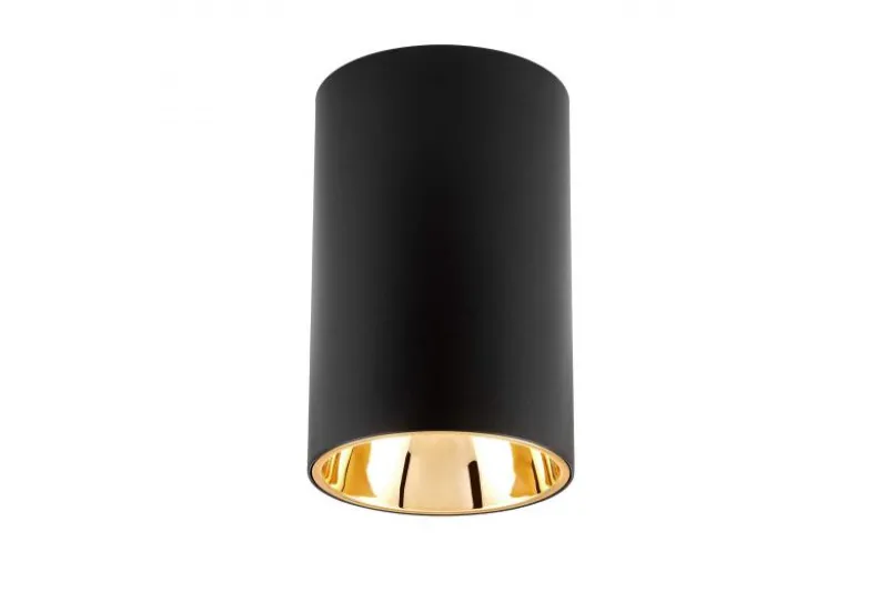 Lampada da soffitto in metallo nero oro TINA W1