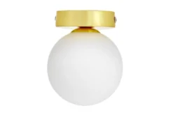 Lampada da soffitto MARSIADA W1 oro caldo e sfera bianca