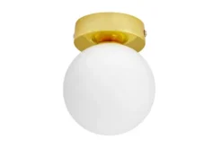 Lampada da soffitto MARSIADA W1 oro caldo e sfera bianca