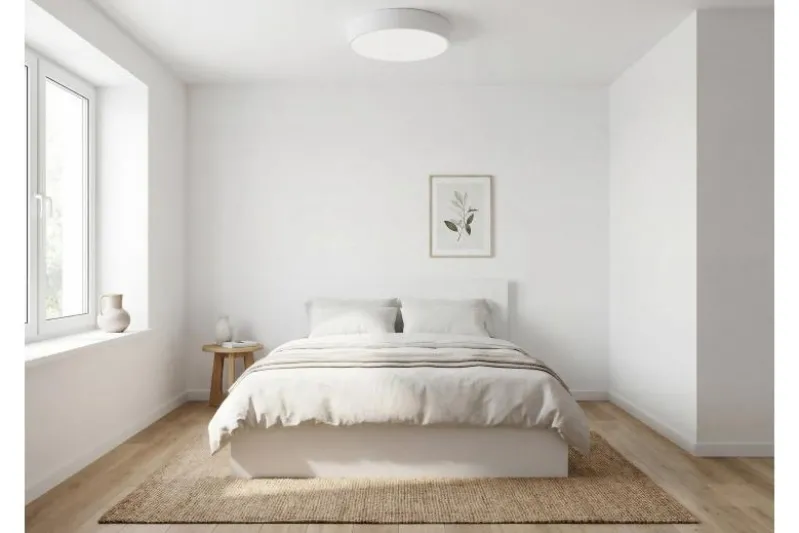 LAMPADA DA SOFFITTO MODERNA BIANCA ORBO D40
