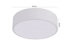 LAMPADA DA SOFFITTO MODERNA BIANCA ORBO D40