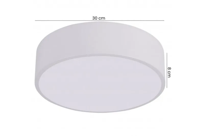 LAMPADA DA SOFFITTO MODERNA BIANCA ORBO D30