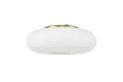 Lampada da soffitto moderna bianco e oro BIANTE D38