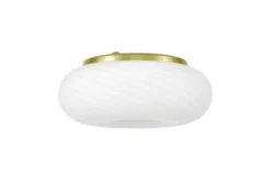 LAMPADA DA SOFFITTO MODERNA BIANCO E ORO MONARTE D28