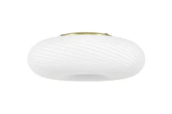 LAMPADA DA SOFFITTO MODERNA BIANCO E ORO MONARTE D38