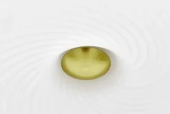 LAMPADA DA SOFFITTO MODERNA BIANCO E ORO MONARTE D38