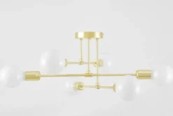 LAMPADA DA SOFFITTO MODERNA CLASSICA ORO NOVA W6