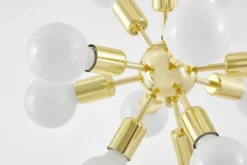 LAMPADA DA SOFFITTO MODERNA CLASSIC GOLD NOVA W12