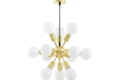 LAMPADA DA SOFFITTO MODERNA CLASSIC GOLD NOVA W12