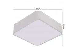 LAMPADA DA SOFFITTO MODERNA CUBO BIANCO D30