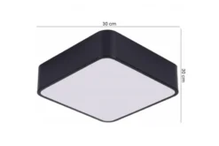 LAMPADA DA SOFFITTO MODERNA CUBO D30 NERA