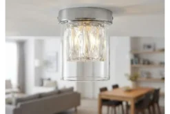 LAMPADA DA SOFFITTO MODERNA DENI CROMO