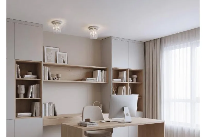 LAMPADA DA SOFFITTO MODERNA DENI CROMO