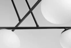 LAMPADA DA SOFFITTO MODERNA LEDO NERO W4