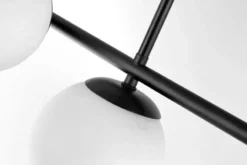 LAMPADA DA SOFFITTO MODERNA LEDO NERO W3