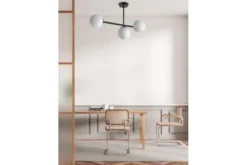 LAMPADA DA SOFFITTO MODERNA LEDO NERO W3
