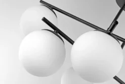 LAMPADA DA SOFFITTO MODERNA LEDO W6 NERO