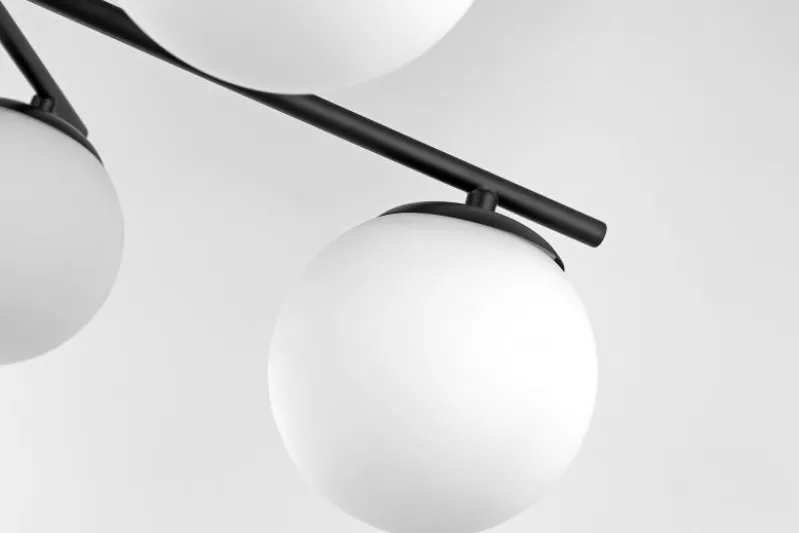 LAMPADA DA SOFFITTO MODERNA LEDO W6 NERO