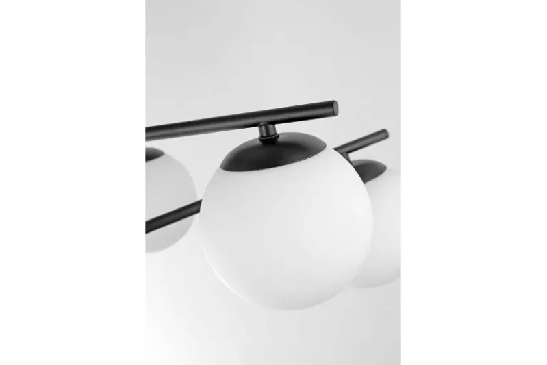 LAMPADA DA SOFFITTO MODERNA LEDO W6 NERO