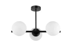 LAMPADA DA SOFFITTO MODERNA LEDO W3 NERO