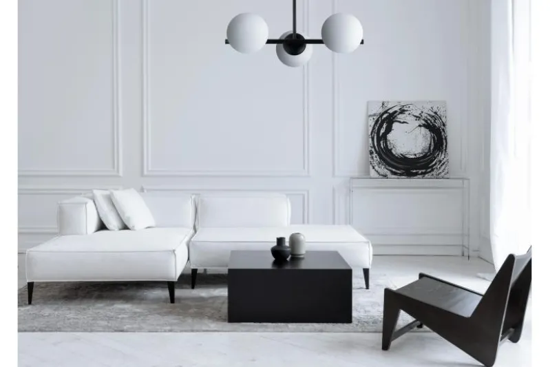 LAMPADA DA SOFFITTO MODERNA LEDO W3 NERO