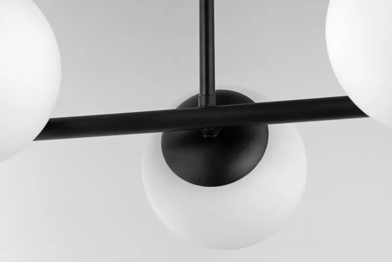 LAMPADA DA SOFFITTO MODERNA LEDO W3 NERO
