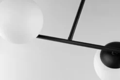 LAMPADA DA SOFFITTO MODERNA LEDO W2 NERO