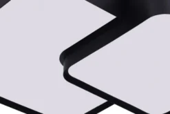 LAMPADA DA SOFFITTO MODERNA NERA CUBO DUO D40