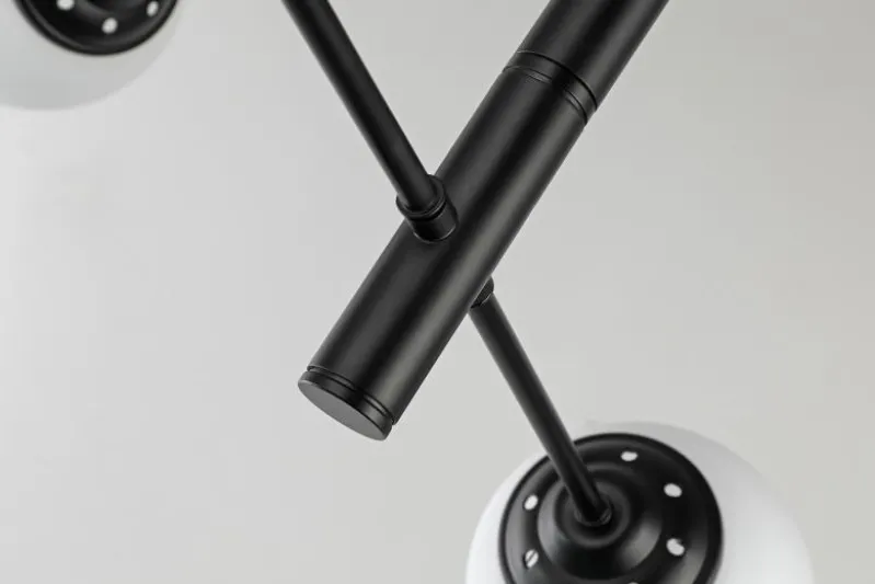 LAMPADA DA SOFFITTO MODERNA NERA FINO PRO W4