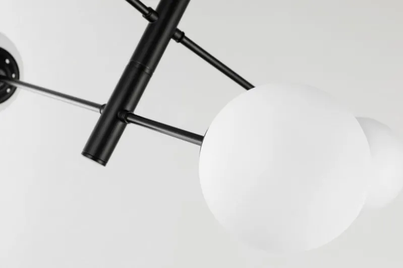 LAMPADA DA SOFFITTO MODERNA NERA FINO PRO W4