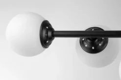 LAMPADA DA SOFFITTO MODERNA NERA FINO W5