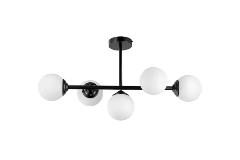 LAMPADA DA SOFFITTO MODERNA NERA FINO W5