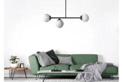 LAMPADA DA SOFFITTO MODERNA NERA FINO W3