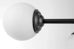 LAMPADA DA SOFFITTO MODERNA NERA FINO W3