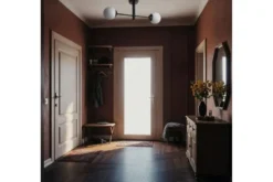 LAMPADA DA SOFFITTO MODERNA NERA FINO W2