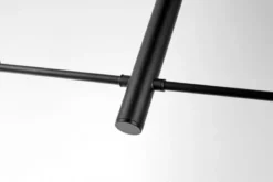 LAMPADA DA SOFFITTO MODERNA NERA FINO W2