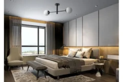 LAMPADA DA SOFFITTO MODERNA NERA FINO W2