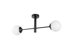 LAMPADA DA SOFFITTO MODERNA NERA FINO W2