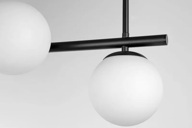 LAMPADA DA SOFFITTO MODERNA NERA LEDO W5