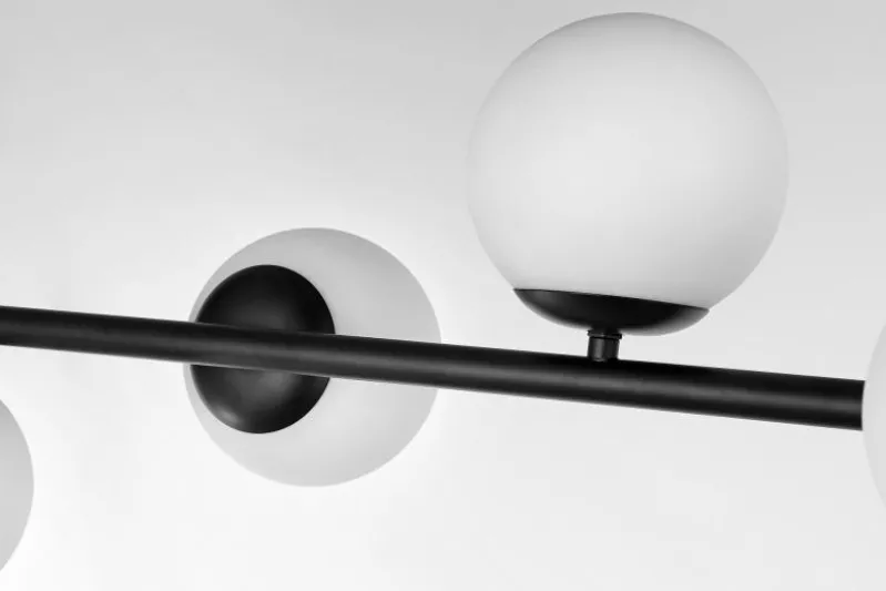 LAMPADA DA SOFFITTO MODERNA NERA LEDO W5