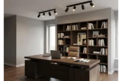 LAMPADA DA SOFFITTO MODERNA NERA NEO W4