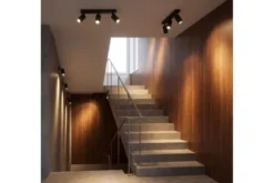 LAMPADA DA SOFFITTO MODERNA NERA NEO W3