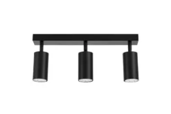 LAMPADA DA SOFFITTO MODERNA NERA NEO W3