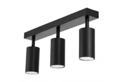 LAMPADA DA SOFFITTO MODERNA NERA NEO W3