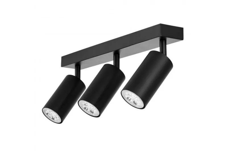 LAMPADA DA SOFFITTO MODERNA NERA NEO W3